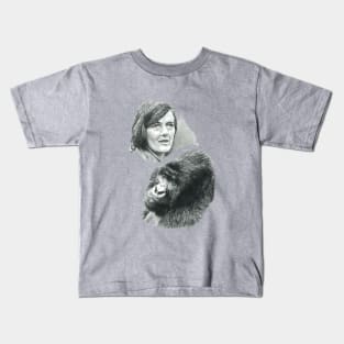 TRIBUTE TO DIAN FOSSEY Kids T-Shirt